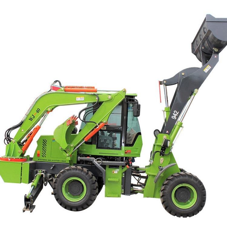Multifunctional Front End Loader with Mini Excavator, Digger Combined Backhoe Loader