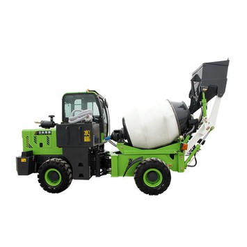 Cleaning method of concrete mixer