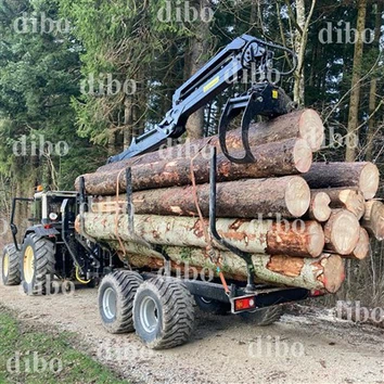 7.8m Timber Crane With Trailer